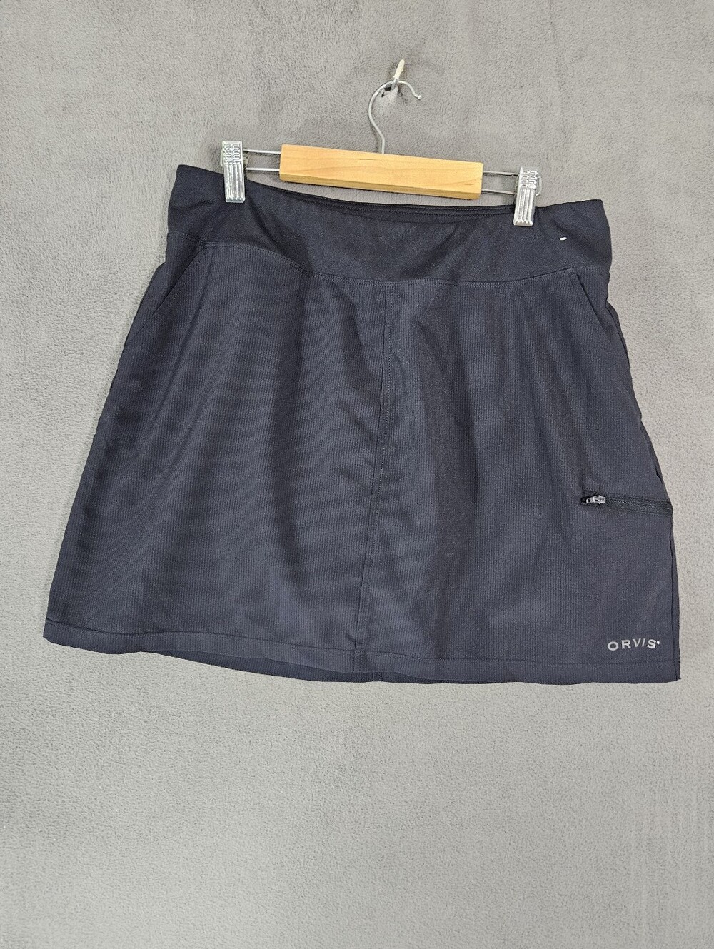 Orvis Skort Medium Golf Sport Black Tennis Pockets Athletic